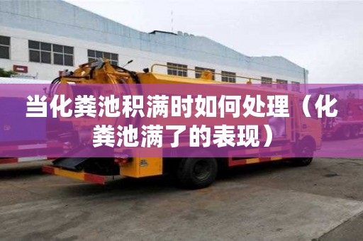 當化糞池積滿時如何處理（化糞池滿了的表現）