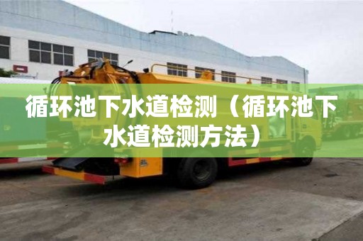 循環池下水道檢測（循環池下水道檢測方法）