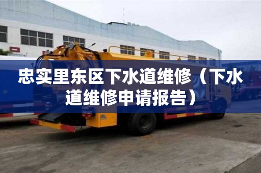 忠實(shí)里東區(qū)下水道維修（下水道維修申請報(bào)告）