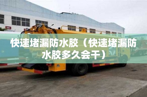 快速堵漏防水膠（快速堵漏防水膠多久會干）
