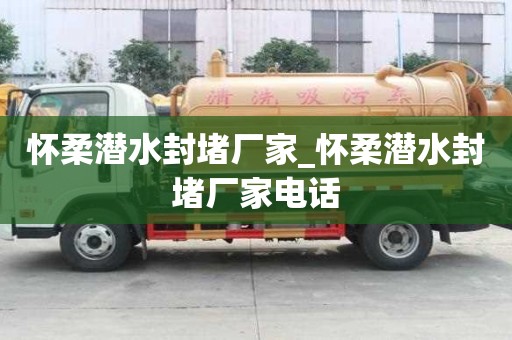 懷柔潛水封堵廠家_懷柔潛水封堵廠家電話