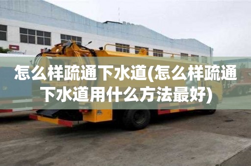 怎么樣疏通下水道(怎么樣疏通下水道用什么方法最好)