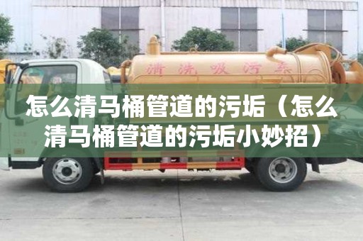 怎么清馬桶管道的污垢（怎么清馬桶管道的污垢小妙招）