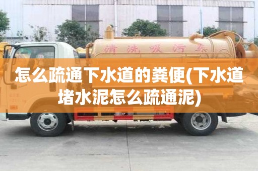 怎么疏通下水道的糞便(下水道堵水泥怎么疏通泥)