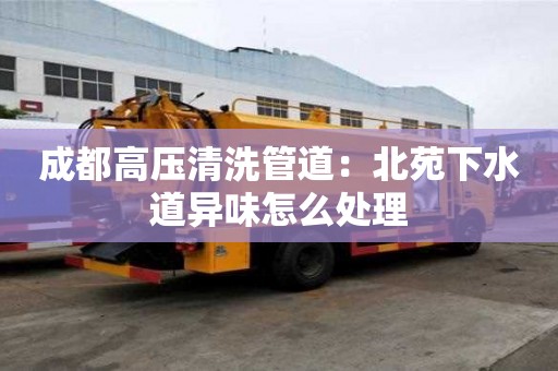 成都高壓清洗管道：北苑下水道異味怎么處理