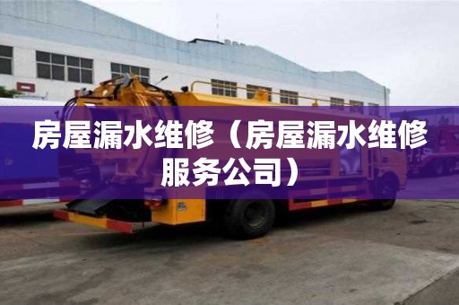 房屋漏水維修（房屋漏水維修服務公司）