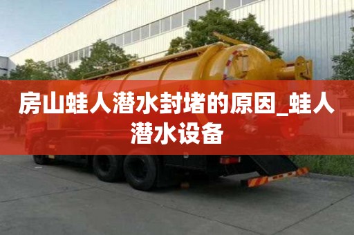 房山蛙人潛水封堵的原因_蛙人潛水設備