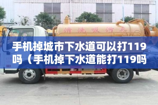 手機(jī)掉城市下水道可以打119嗎（手機(jī)掉下水道能打119嗎）