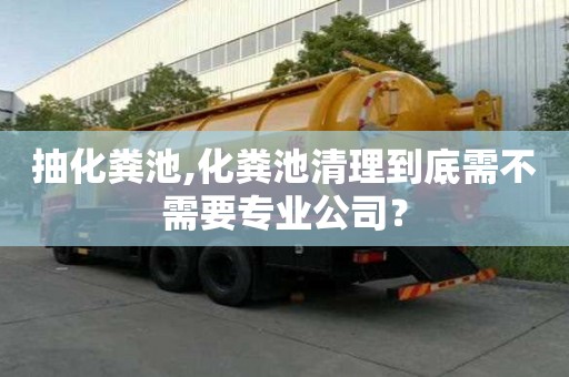 抽化糞池,化糞池清理到底需不需要專業(yè)公司？