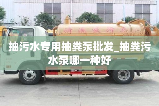 抽污水專(zhuān)用抽糞泵批發(fā)_抽糞污水泵哪一種好