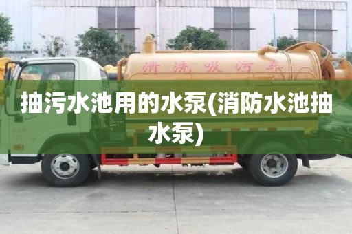 抽污水池用的水泵(消防水池抽水泵)