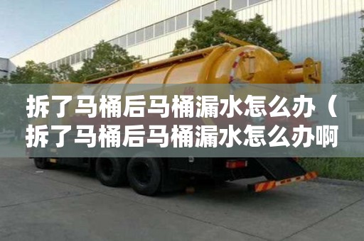 拆了馬桶后馬桶漏水怎么辦(拆了馬桶后馬桶漏水怎么辦啊) 拆了馬桶后馬桶漏水怎么辦(拆了馬桶后馬桶漏水怎么辦啊)