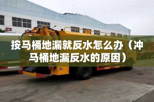 按馬桶地漏就反水怎么辦(沖馬桶地漏反水的原因) 按馬桶地漏就反水怎么辦(沖馬桶地漏反水的原因)
