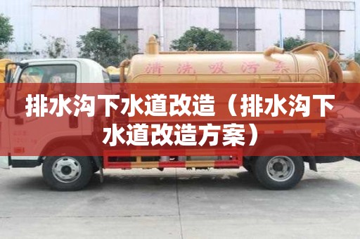 排水溝下水道改造（排水溝下水道改造方案）