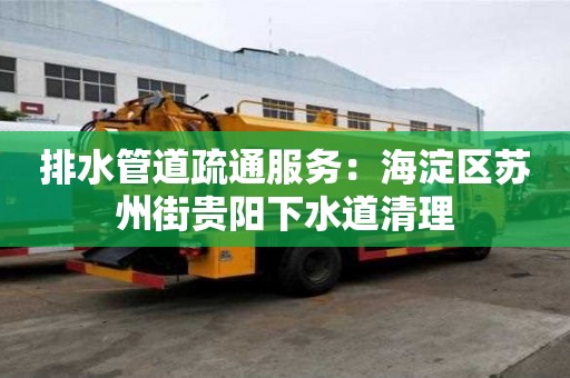 排水管道疏通服務(wù)：海淀區(qū)蘇州街貴陽下水道清理