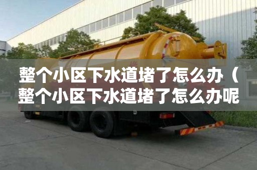 整個小區(qū)下水道堵了怎么辦(整個小區(qū)下水道堵了怎么辦呢) 整個小區(qū)下水道堵了怎么辦(整個小區(qū)下水道堵了怎么辦呢)