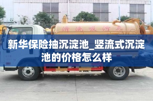 新華保險抽沉淀池_豎流式沉淀池的價格怎么樣