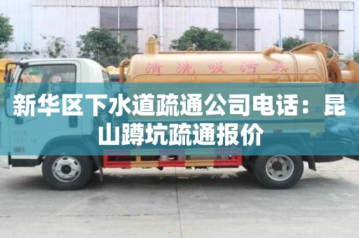 新華區(qū)下水道疏通公司電話：昆山蹲坑疏通報價