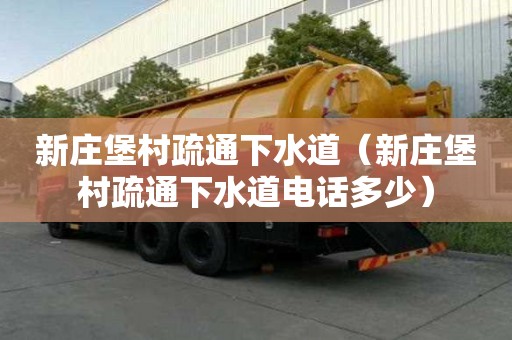新莊堡村疏通下水道（新莊堡村疏通下水道電話多少）