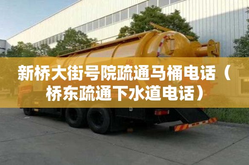 新橋大街號(hào)院疏通馬桶電話（橋東疏通下水道電話）