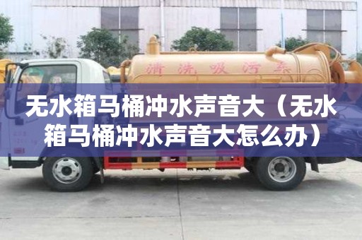 無水箱馬桶沖水聲音大（無水箱馬桶沖水聲音大怎么辦）