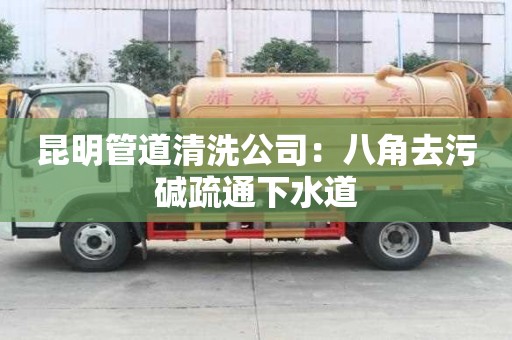 昆明管道清洗公司：八角去污堿疏通下水道