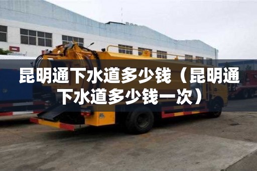 昆明通下水道多少錢（昆明通下水道多少錢一次）