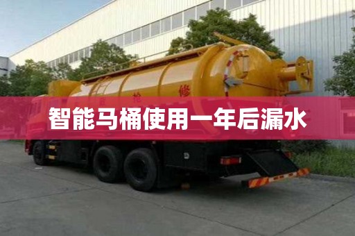 智能馬桶使用一年后漏水