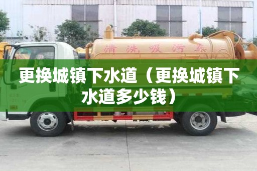 更換城鎮下水道（更換城鎮下水道多少錢）