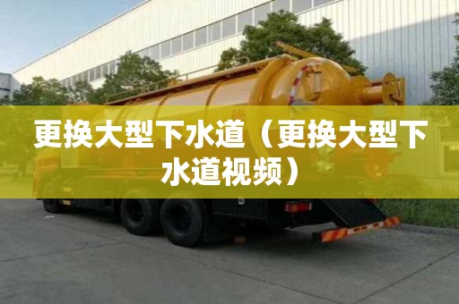更換大型下水道（更換大型下水道視頻）