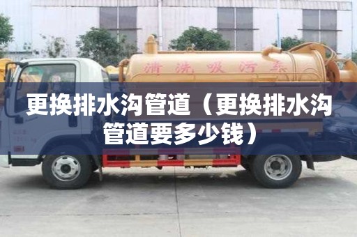 更換排水溝管道（更換排水溝管道要多少錢）