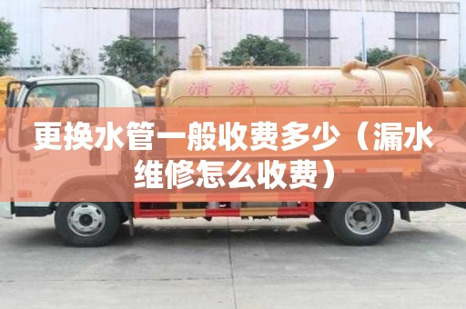 更換水管一般收費多少（漏水維修怎么收費）