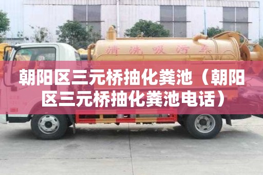 朝陽區(qū)三元橋抽化糞池（朝陽區(qū)三元橋抽化糞池電話）