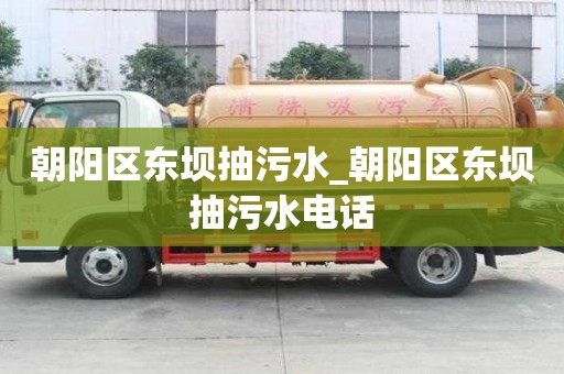 朝陽區東壩抽污水_朝陽區東壩抽污水電話