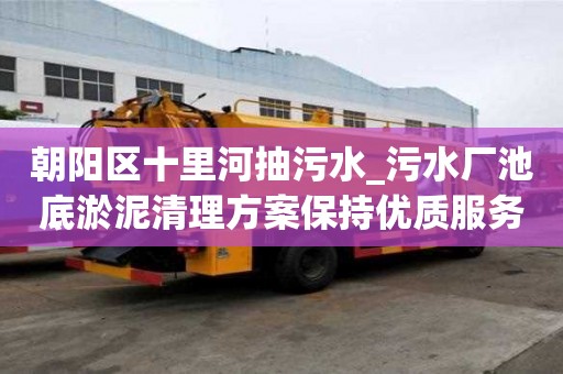 朝陽區十里河抽污水_污水廠池底淤泥清理方案保持優質服務
