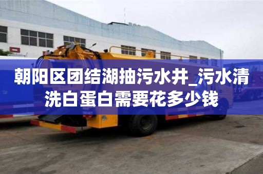 朝陽區團結湖抽污水井_污水清洗白蛋白需要花多少錢