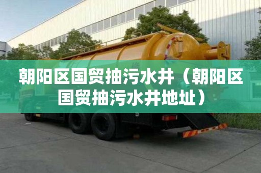 朝陽(yáng)區(qū)國(guó)貿(mào)抽污水井（朝陽(yáng)區(qū)國(guó)貿(mào)抽污水井地址）