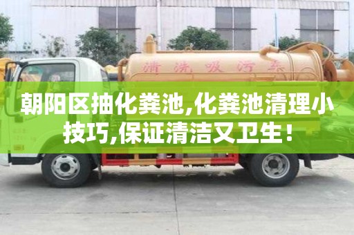 朝陽區(qū)抽化糞池,化糞池清理小技巧,保證清潔又衛(wèi)生！