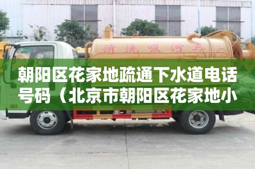 朝陽區(qū)花家地疏通下水道電話號碼（北京市朝陽區(qū)花家地小區(qū)房價）
