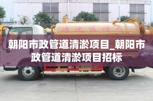 朝陽市政管道清淤項目_朝陽市政管道清淤項目招標