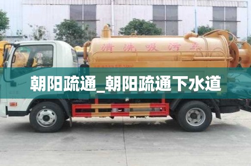 朝陽疏通_朝陽疏通下水道