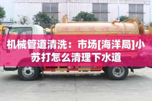 機械管道清洗：市場[海洋局]小蘇打怎么清理下水道