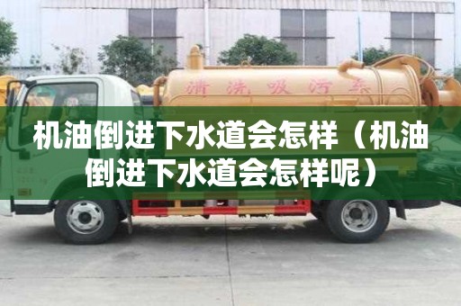 機油倒進下水道會怎樣（機油倒進下水道會怎樣呢）