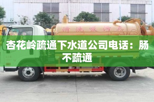 杏花嶺疏通下水道公司電話：腸不疏通