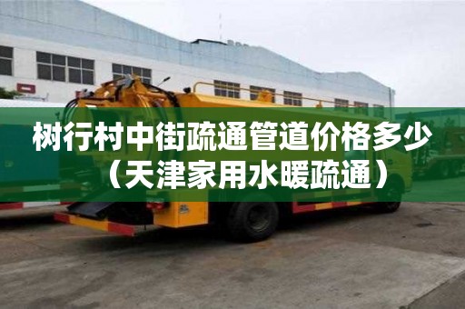 樹行村中街疏通管道價格多少（天津家用水暖疏通）