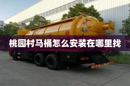 桃園村馬桶怎么安裝在哪里找