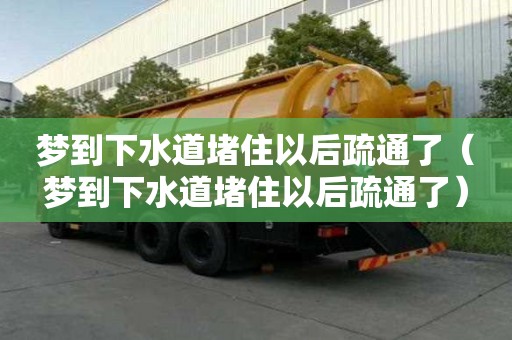 夢到下水道堵住以后疏通了（夢到下水道堵住以后疏通了）