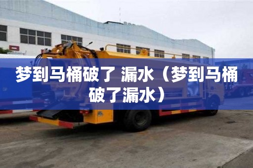 夢到馬桶破了 漏水（夢到馬桶破了漏水）
