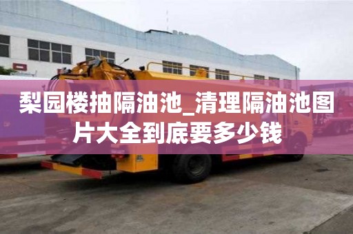 梨園樓抽隔油池_清理隔油池圖片大全到底要多少錢