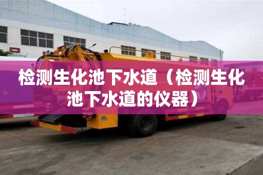 檢測(cè)生化池下水道（檢測(cè)生化池下水道的儀器）
